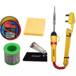Fadman 5 In 1 Soldering Iron Bundle Set Copper, Iron & Nickle Corded 25 W-16