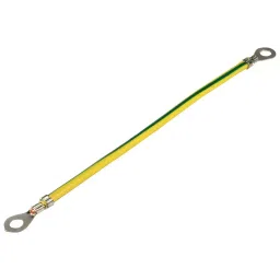 SCHNEIDER ELECTRIC Earth / Ground Leads EARTHING LEAD, M6 LUG, 160MM, NSYEL166D6-31