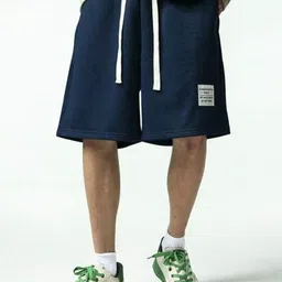 The Modern Soul Men Loose Fit Mid-Rise Cotton Shorts-image-79