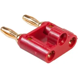 POMONA Banana Plug, Dbl, Stackable, 15A, Red, 4892-2-picture-12