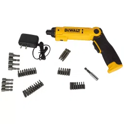 Dewalt 8 V Cordless Screwdriver kit Black & Yellow With Battery Inbuilt, DCF008-IN (Kit of 45 Pcs)-6
