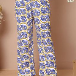 TAG 7 Pack Of 2 Printed Cotton Mid-Rise Lounge Pants-93