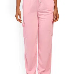 MS BOTTOM Women Regular Fit Mid-Rise Cargos Trousers-image-32