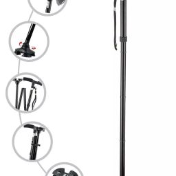 MCP Black Magic LED Folding Walking Stick For Hiking-46