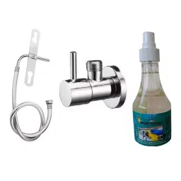 Fastgear Turbo Bathroom Faucet Set Stainless Steel Chrome Finish Silver, FG2374 ( Pack of 3)-image-43