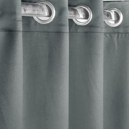 Saral Home Grey Set of 2 Black Out Window Curtain-image-83