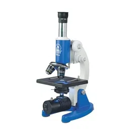 COSMID Metal Blue & White Color BM-3 Ultra Compound Student Microscope, KSW-30-16
