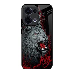 QRIOH Red Lion King Glass Case for Oppo Reno13 5G Back Case Mobile Accessories-image-34