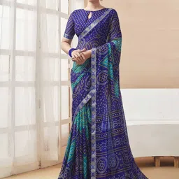 Styleveda Bandhani Poly Georgette Bandhani Saree-image-42