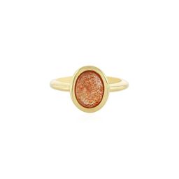 GenZcomplex Gold-Plated Brass Quartz Finger Ring-image-72