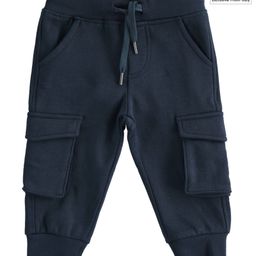 iDO Italy Fleece Full Length Trouser Solid Color - Navy Blue-image-14