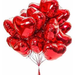 Bubble Trouble 18 Inch Air-Filled Foil Balloons Red - Pack Of 5-image-68
