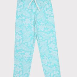F&S Cotton Spandex Floral & Paisleys Printed Pajama - Blue-image-10