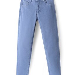 Pine Kids Woven Full Length Washed Denim Jeans - Light Blue-image-129