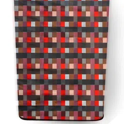 The Furnishing Tree Washing Machine Cover Lattice Pattern Red Compatible for Whirlpool 7.5 Kg Fully image 3