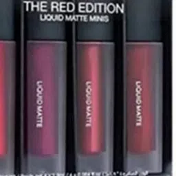 SUNISA Set Of 4 Long Lasting Matte Liquid Lipsticks - 2.5 ml Each image 2