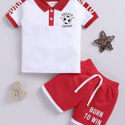 LITTLE NINJA Boys Printed T-shirt with Shorts-picture-22