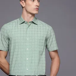 Louis Philippe Classic Fit Checked Formal Shirt-picture-30