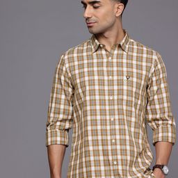 Allen Solly Pure Cotton Comfort Slim Fit Checked Casual Shirt-image-18