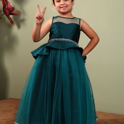 Toy Balloon kids Net Fit & Flare Maxi Dress-image-89