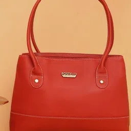 Fostelo Red Structured Handheld Bag-36