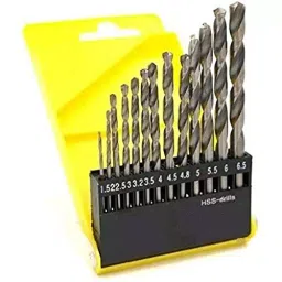 Generic 13 Pcs HSS Bit Set High Speed Steel 1.5-6.5 mm-36