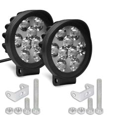 Cartronics 9 Round Cap LED Fog Light With On/Off Switch for Piaggio Vespa SXL 125(Set of 2 Pcs) image 3