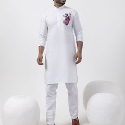 DEVOILER Men Ethnic Motifs Printed Kurta-image-70