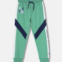 Blue Giraffe Boys Color-Blocked Straight Fit Pure Cotton Joggers-picture-40