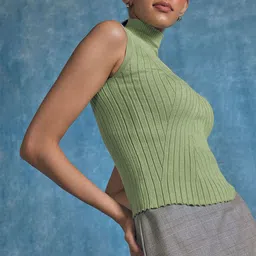 The Label Life Women Striped Sweater Vest-image-94