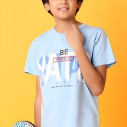 V-Mart Boys Typography Printed Round Neck Cotton T-Shirt-image-8