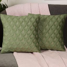 Feather Patterned Velvet Cushion Covers-30