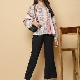 250 DESIGNS Women Floral Printed Round Neck Top-image-28