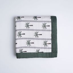 cocoon care White & Green Ethnic Motifs 120 GSM Single Bed Blanket-40