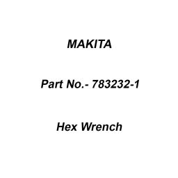 Makita Hex Wrench for EBH340U (Old No.0717.05.), Part No 783232-1-91