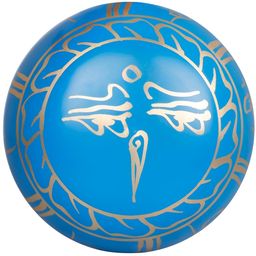 Exotic India Blue & Beige Printed Brass Curio Showpiece-image-58