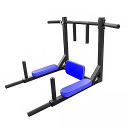 Dolphy Multifunctional Pull Up Bar Exerciser 200 Kg Capacity Black and Blue Alloy Steel, DGYMBR0004-37