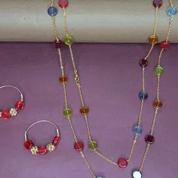 Anouk Silver-Plated Stone-Studded Jewellery Set-26