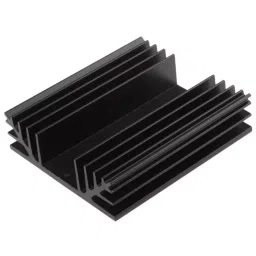 RS PRO Heatsink, Universal Rectangular Alu, 1.5K/W, 100 x 88 x 25mm, 2342514-18