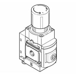 Festo MS Threaded Regulator, G 1/2, MS6-LRPB-1/2-D2-A8-BD-picture-12