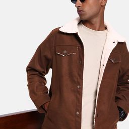Roadster Men Brown Solid Tailored Jacket-image-43