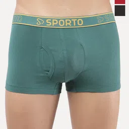 Sporto by Macho Pack Of 3 Combed Cotton Trunks-picture-14