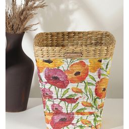 HABEREINDIA Printed Seagrass Dustbin, Trashcan, Home & Office Dustbin-image-11