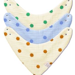 Nintara Baby Extra-Soft, Bandana Bibs Ages 0-3 Pack of 3 - Nintara Stars-picture-19