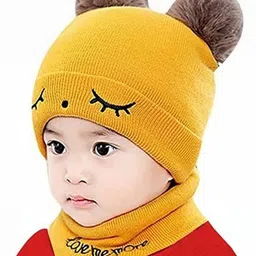 FIRMED STRING Unisex Kids Woollen Caps-46