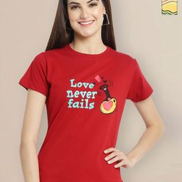 Metronaut Women Typography 2 Printed T-shirt-picture-33