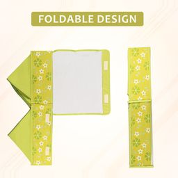 Kuber Industries Green 6 Pcs Printed Reusable Drawer Organisers With Transparent Lid image 4