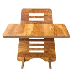 Kawachi Wooden Laptop Table Stand For Bed Room, Living Room, Study, Office, KW74-Beige-image-65