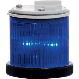 RS PRO 240 V AC Flashing & Steady LED IP66 Multiple Effect Beacon Blue Lens, 1902852-picture-1