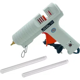 CRAFTYGUN 150 W Trigger Feed Hot Glue Gun White with 2 Stick, FD-150 W-42